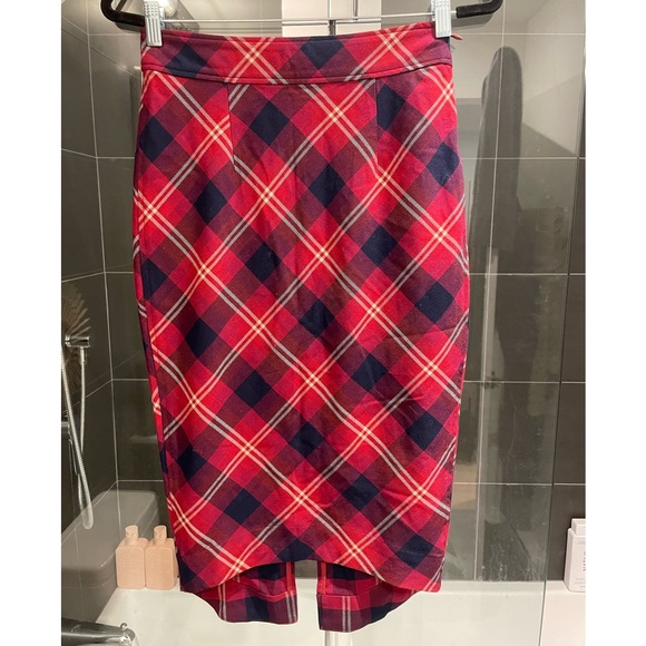 Free people plaid pencil skirt - Picture 1 of 6